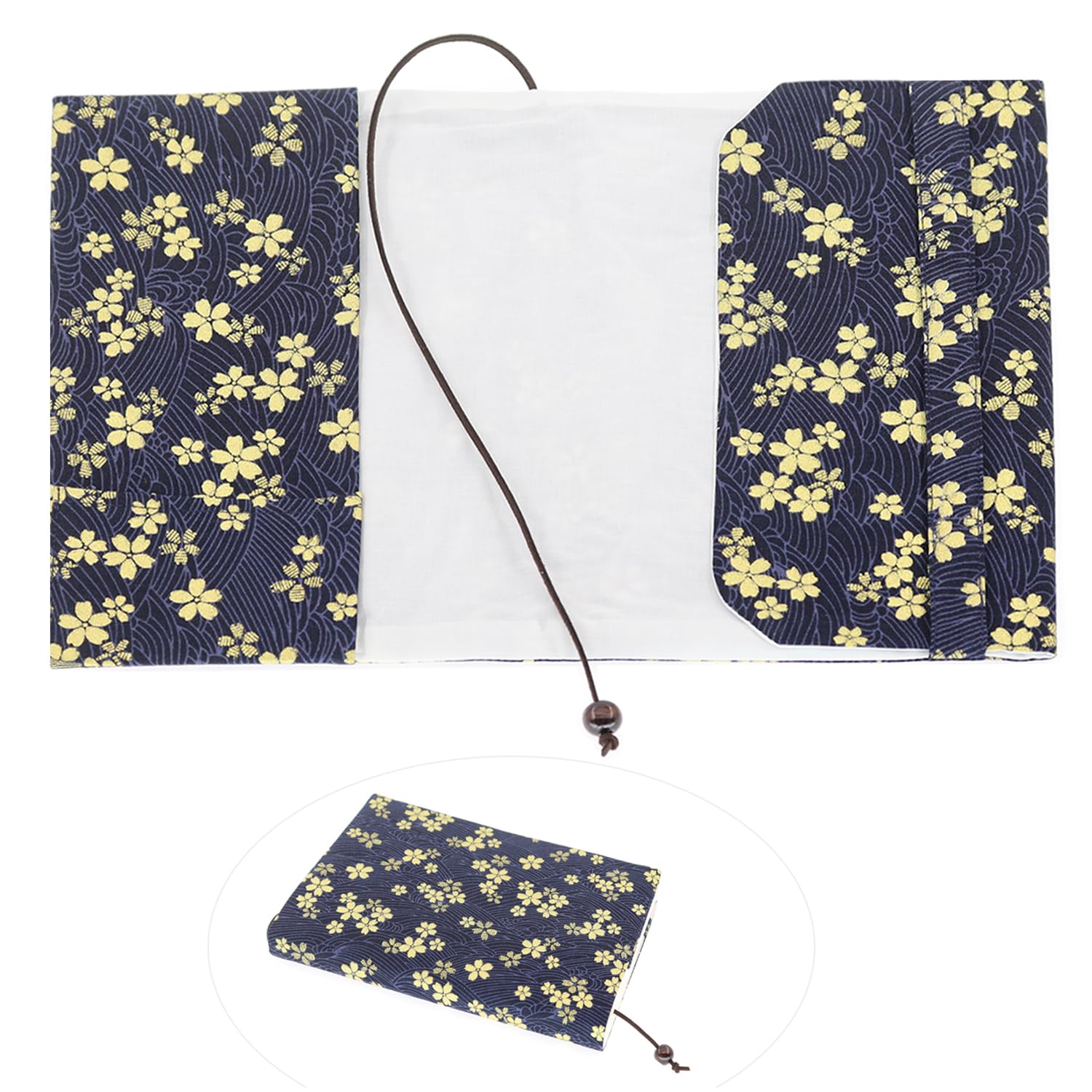 Photo 1 of 1PC A5 Size Small Canvas Paperback Book Cover Protector Fit for 5.5x8.2 inch Paperbacks Fabric Book Sleeve Cover Protector for Hardcover Softcover Book Novels (Style A)