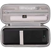 Case for TATTMUSE A285M / JADENS / MUNBYN ITP01 Portable Printers -Grey | Carrying Case, Water-resistant &amp; Shock-resistant, Zippered Mesh Pocket Stores Rolls Paper, USB Cables and Adapters