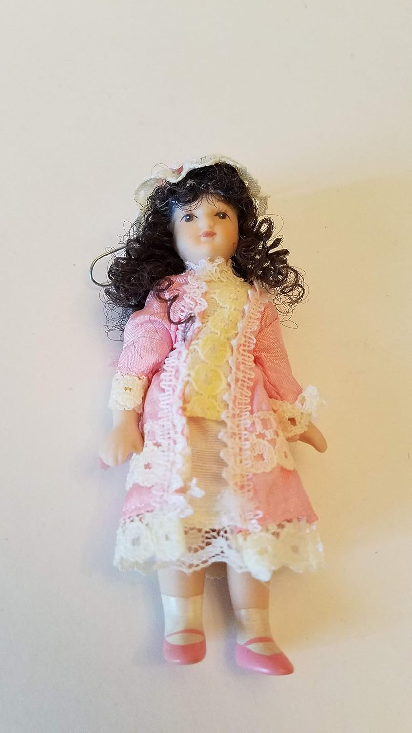 porcelain doll with black hair