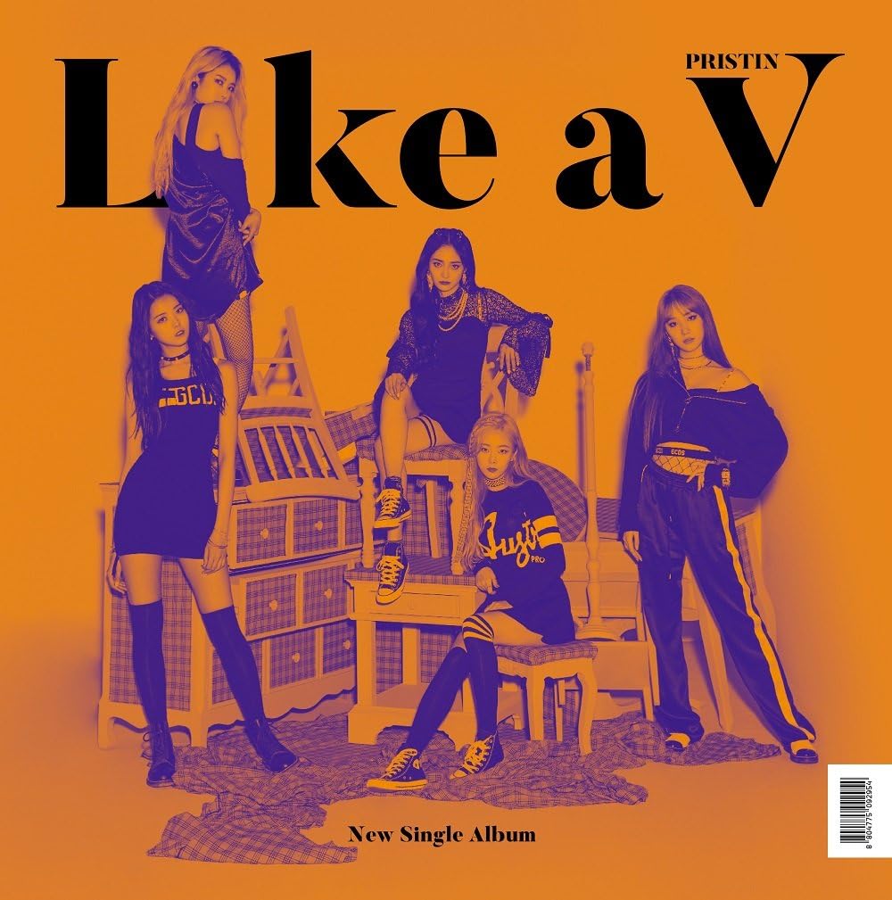 Pledis PRISTIN V - Like a V (1st Single Album) CD+Photobook+2Photocards+V Card