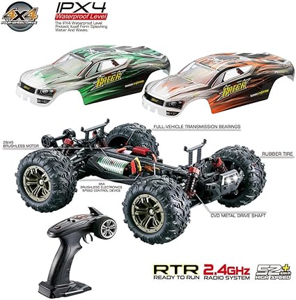 rc car 1 16 brushless