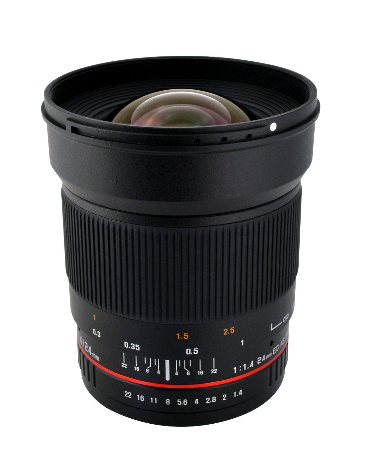 Lente gran angular Samyang SY24MAF-N de 24 mm con chip automático para Nikon
