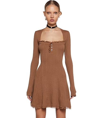 Amazon.com: Dolls Kill Echo Hooded Slit Maxi Dress by Darker WAVS -  Semi-Sheer Marled Jersey Dress with Draped Hood for Edgy Fashion
