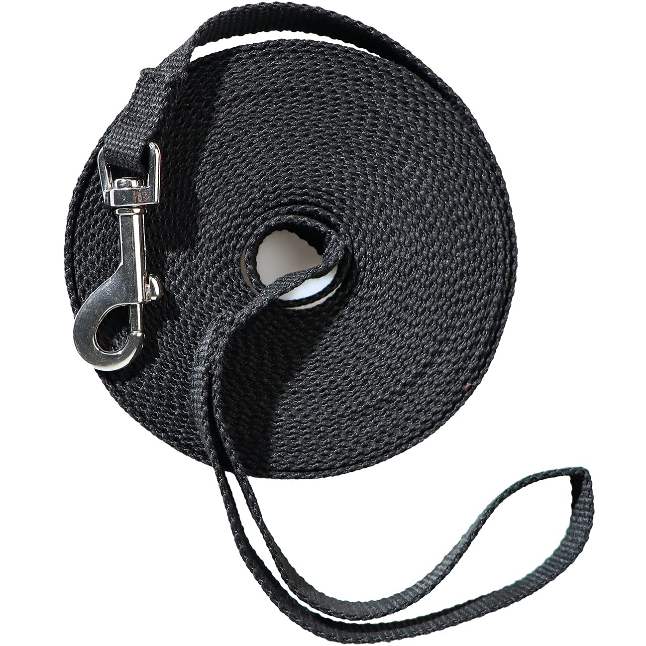 Justzon Long Dog Leash for Small Medium Large Dogs, Dog Training Leash for Outside Yard Obedience Recall Training or Camping (30-Feet) Black