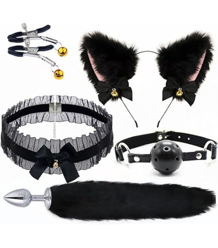 Amazon.com: Fox Anal Plug Tail Costume Set with Pink Cat Ear Headband and White Bow Nipple Clamps : Health & Household Amazon.com: Fox Anal Plug Tail Costume Set with Pink Cat Ear Headband and White Bow Nipple Clamps : Health & Household