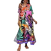 Kaftan Dresses for Women Plus Size Bathing Suit Caftans Swimsuit Cover up Maxi Beach Dress Loungewear