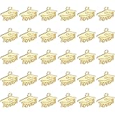 PATIKIL 30 Pcs Metal Year Number Charm, Graduation Tassel 2026 Year Charms for Bracelets Earrings Graduate Hats Tassel Crafting