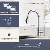 Peppermint Kitchen Taps Mixer Pull Out Spray 360° Swivel Chrome 1 Hole view 6