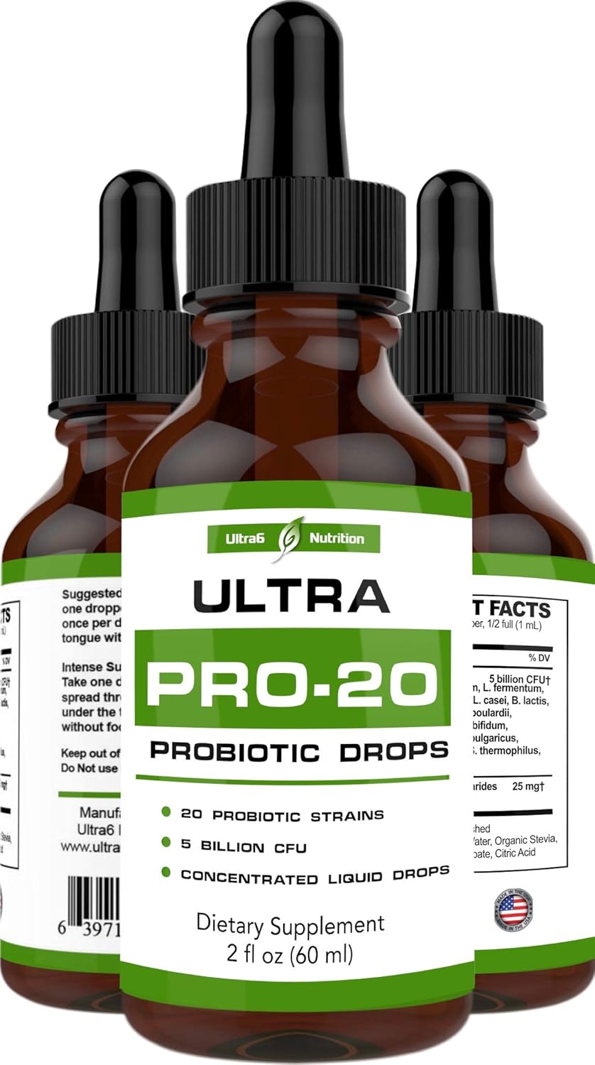 Probiotic for Women and Men – 20 Strain Liquid Probiotic Supplement - Acidophilus Probiotic - Womens Probiotic, Prebiotics and Probiotics - Best Probiotic for Digestion, Irritable Bowel & Leaky Gut