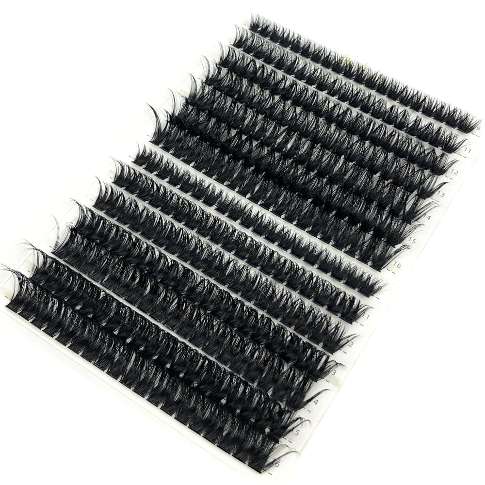 HBZGTLAD 30D/40D/50D/60D/80D Mink Eyelashes 280 Bundles Natural Eyelash extension 3D Russia Volume Individual Eyelash Cluster Makeup Tools Lashes (60D 80D-D Curl-0.07MM-MIX)