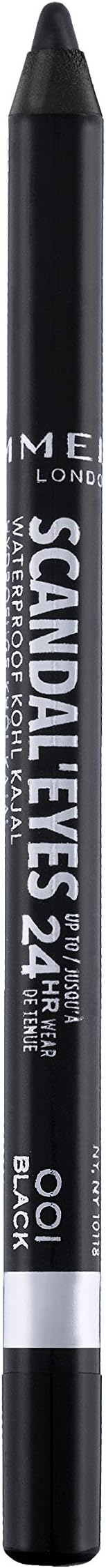 Rimmel London Scandaleyes Waterproof Kohl Kajal 001 Black 1.3 g