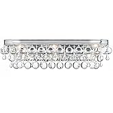Crystorama Calypso 6 Light Crystal Teardrop Polished Chrome Bathroom Vanity