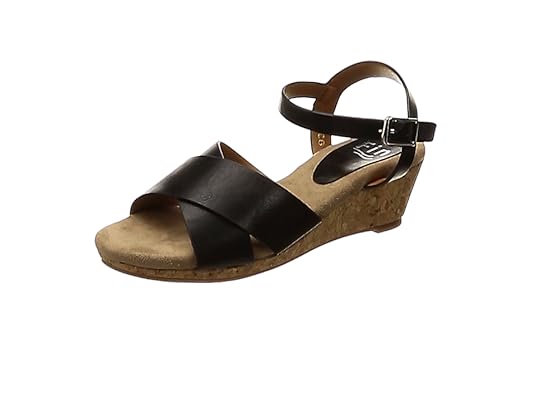 Amazon フィン クロスウェッジサンダル 192 09 9332 レディース