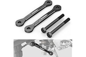 NICECNC Motorcycle Lowering Linkage Drop Link Lower 1.5in/38mm Compatible with Yamaha Tenere 700 /XTZ700 2019-2024, Tenere 700 Rally Edition 2020-2024, BW3-2217M-00-00, Aluminum, CNC, Black
