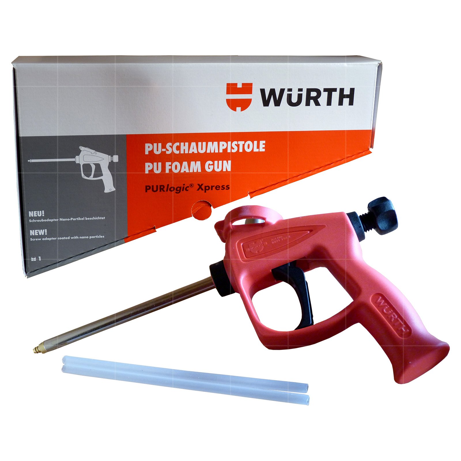 Würth 08911524 Pistola Schiuma Monocomponente, Purlogic Xpress