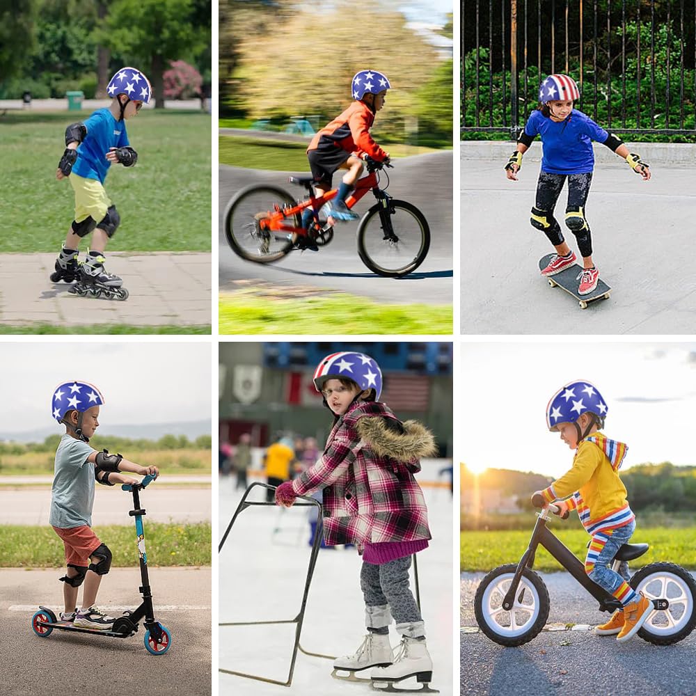 FYHART Kids Bike Skateboarding Helmet for Boys Girls Toddler CPSC Certified, Adjustable Protective Gear Helmet for Multi-Sports Cycling Inline Roller Skating Bike Rollerblading Scooter