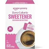 Amazon Grocery, Zero Calorie Saccharin and Dextrose Sweetener Packets, 250 Ct