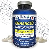 Nattokinase Enhanced 180, Naka Platinum Enhanced Nattokinase 180 Delayed Release Veggie Capsules