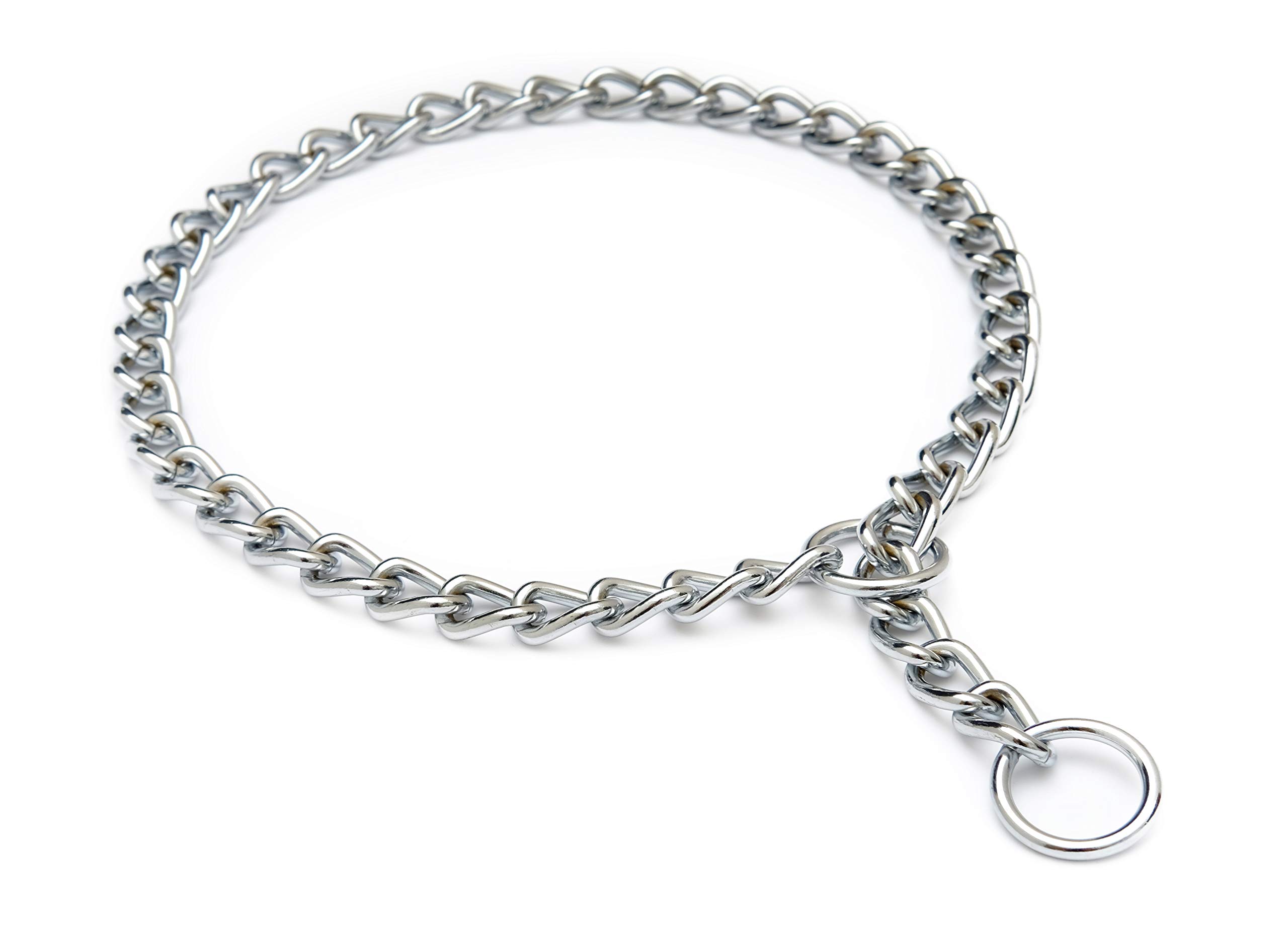 ParaDogs Strong Dog Chain Collars - Chain Collar for Large Dogs, Training Collar Chain, Choke Collar for Dogs - Durable Thick Dog Collar 4mm x 75 cm