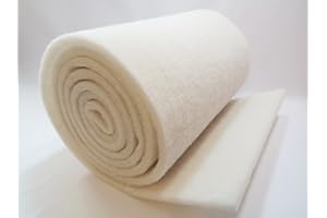 GREEN VISTA WATER GARDENS Ultra KOI FINE White Filter Media PAD - 14 x 72 INCH ROLL - 1 Inch Thick Mat Catches Small and Large Debris, Increases Water Quality and Clarity - Koi Fish Safe and Eco-Friendly