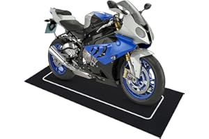 Drydiet Motorcycle Mat 78 x 31 Inch Garage Floor Rug Washable Parking Mats for Garage Floors Non Slip Oil Absorbent Pad Rubber Backing Layer Protects Floor from Spills Drips Stains(Basic Style)