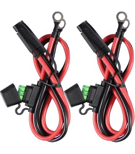thumbnail image 2 of SAE To SAE Extension Cable 3FT - 12AWG Solar Panel Wire With Waterproof Cover For RV & Automotive 2 of 10