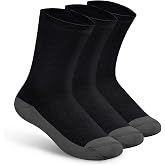 Orthofeet Extra Roomy Non-Binding Non-Constrictive Circulation Seam Free Black Socks, 3 Pack
