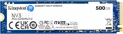 Kingston NV3 NVMe PCIe 4.0 500GB M.2 2280-SNV3S/500G SSD