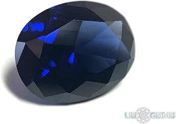 Amazon Co Jp サファイアグレー ブルー 122 3オーバル10 X 8 Mm 3 Ct Siamite作成宝石us Gems ホーム キッチン