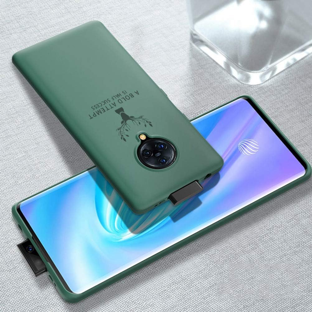 EUDTH Vivo Nex 3 Case, Slim Fit Liquid Hard Plastic Case [Matte Finish] Full Body Anti-Drop Protection Case Cover for Vivo Nex 3 - Elk Dark green
