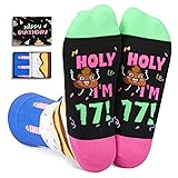 HAPPYPOP 17th Birthday Gifts Year Old - Socks for