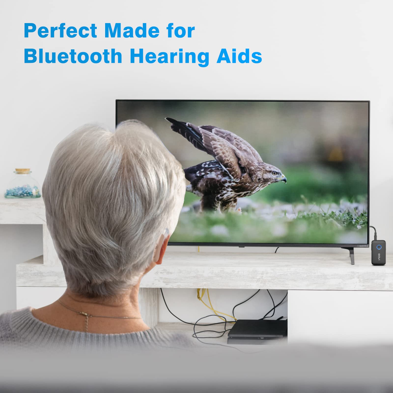 [Bluetooth Transmitter & Receiver] YMOO Bluetooth 5.3 Audio Adapter for