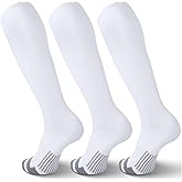 FYTUTESE 3 Pack Soccer Socks Softball Baseball Football Socks for Youth Men and Women