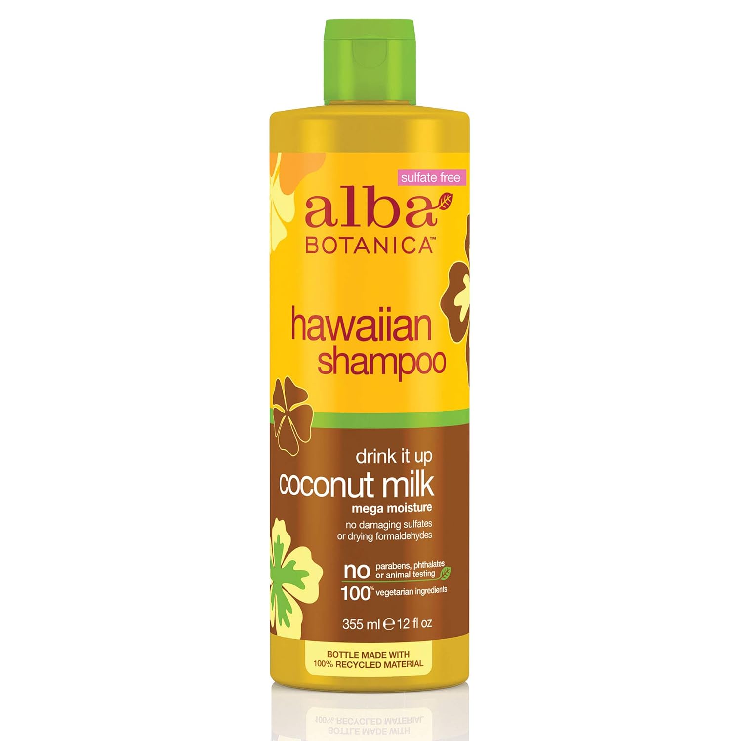 Alba Botanica Drink It Up Coconut Milk Hawaiian Shampoo, 12 oz.