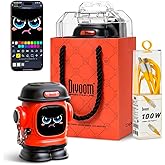 Divoom Dipow 65W USB-C Charger 3-Port Fast GaN Charger with DIY Pixel Display Foldable Compact Wall Block Power Adapter for iPhone 16/15 MacBook iPad Galaxy S23/S24 Switch (with 100w Cable) (Red)