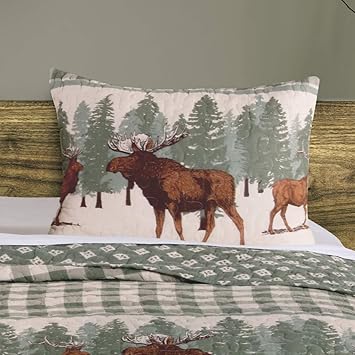 Amazon Com Greenland Home Moose Creek Pillow Sham Standard