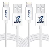 iXCC Lightning Cable 3ft, iPhone charger, for iPhone X, 8, 8 Plus, 7, 7 Plus, 6s, 6s Plus, 6, 6 Plus, SE 5s 5c 5, iPad Air 2 Pro, iPad mini 2 3 4, iPad 4th Gen [Apple MFi Certified](2Pack White)