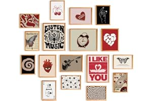 365DoRoTeYa Downtown Girl Room Decor For Teen Girls Preppy Y2K Posters For Bedroom Vintage Coquette Wall Collage Rockstar Vintage Wall Art Boho Wall Decor Living Room Decor Aesthetic Room Decor 17 PCS (Unframed)