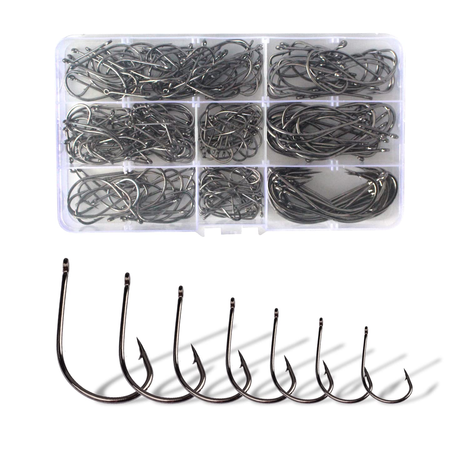 Dingbear 230PCS Cod Herring Fish Hook Fishing Hooks