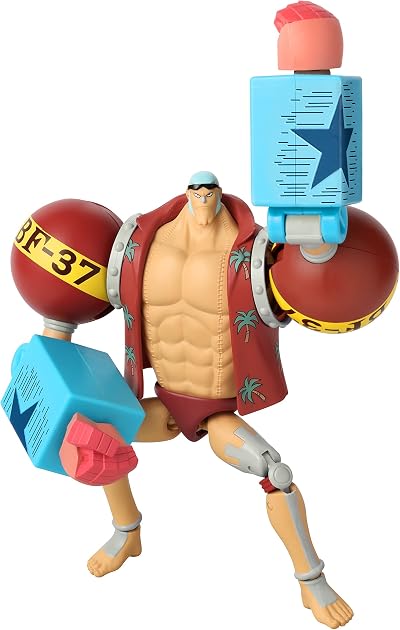 Bandai Anime Heroes One Piece Franky Action Figure 17cm with Stand
