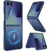 Casewind Magnetic for Samsung Galaxy Z Flip 7 Case[Compatible with Magsafe] | [16FT Military Drop Protection]Slim Fit Translucent Matte Shockproof Protective Phone Case for Galaxy Z Flip 7 6.9",2025,Blue