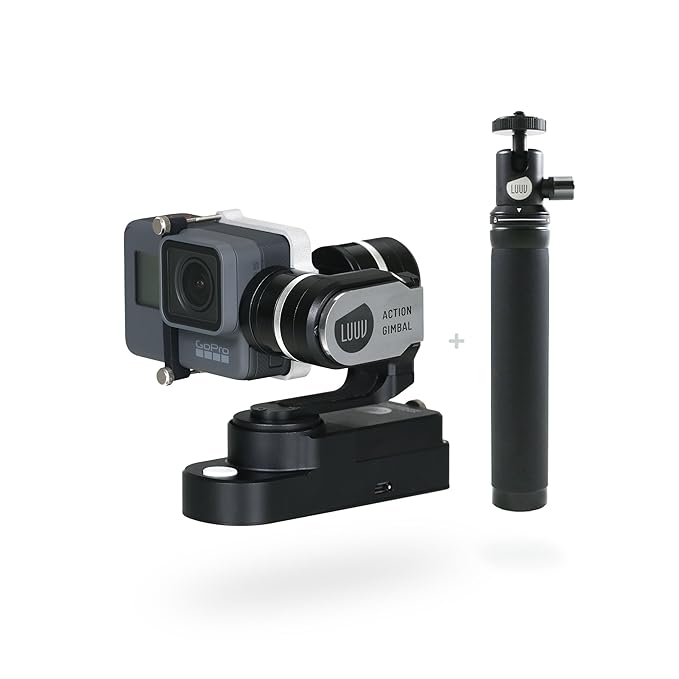 LUUV ACTION GIMBAL | ein elektronisches 3-Achs-Wearable-Gimbal zur Bildstabilisierung, kompatibel mit GoPro HERO5/4/3+/3 und 