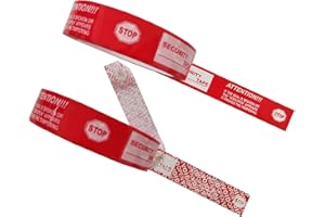 TSPC SECSEAL 2 Rolls,1" x55 Yards Total Transfer Tamper Evident Security Packing Tape Seals (Superior Tamper Proof with Thick