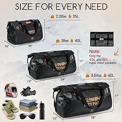 Waterproof Duffel Bag - Motorcycle Dry Bag Tail Bag