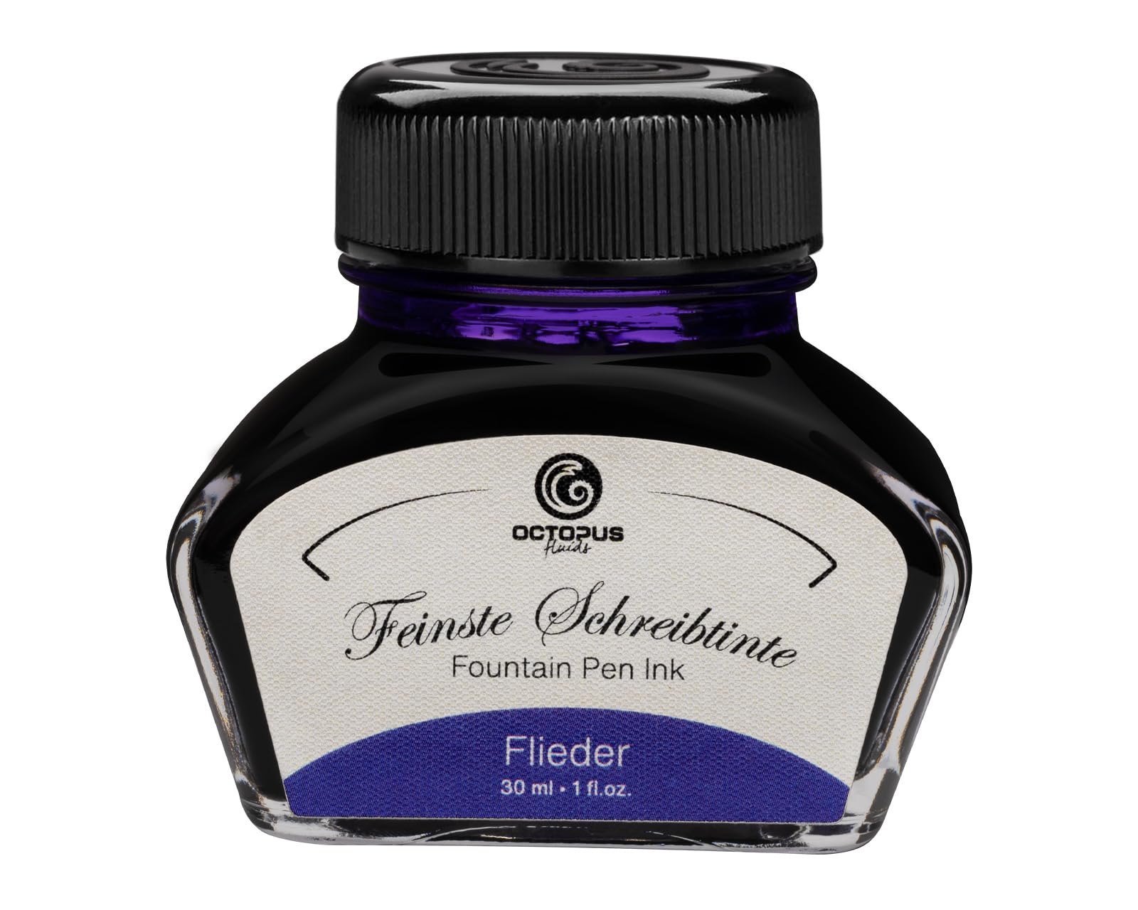 Fountain Pen Ink in Ink Glass, Writing Ink for Fountain Pen, Fountain Pen Ink in Lilac 30ml, inkpot, Calligraphy Ink