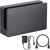 TV Dock Station for Switch - 3 in 1 Replacement TV Base Docking Station Set with Upgraded IC Module, Charger, HDMI Cable Accessories for Switch Console - Not for Switch 2