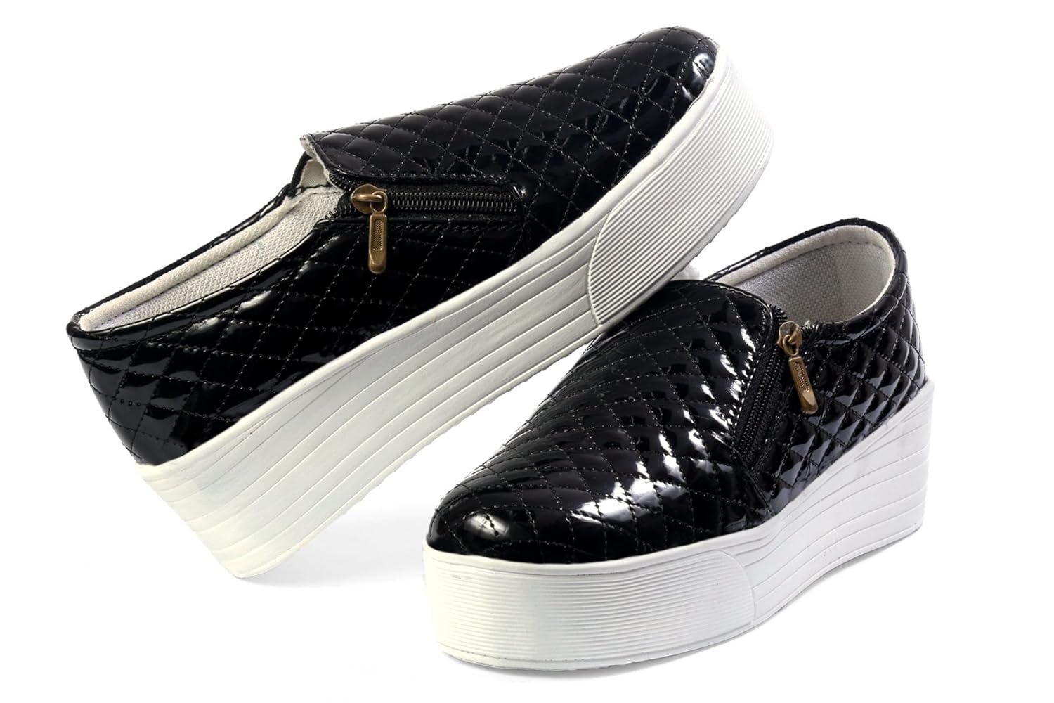 red rose women's black fabric stylish shoes