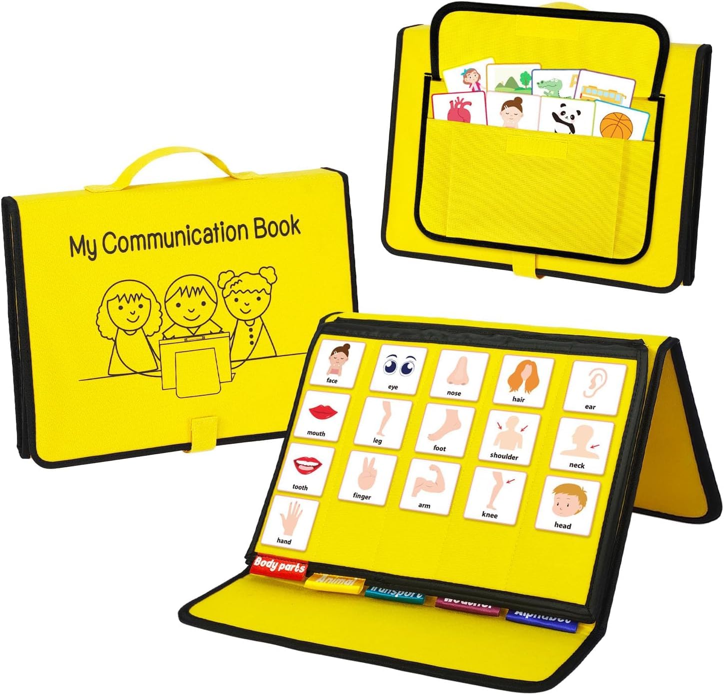 Visual Communication Manual, Nonverbal Communication Board, Autism Language Vocabulary Learning Materials, Language Learning Cards Cue