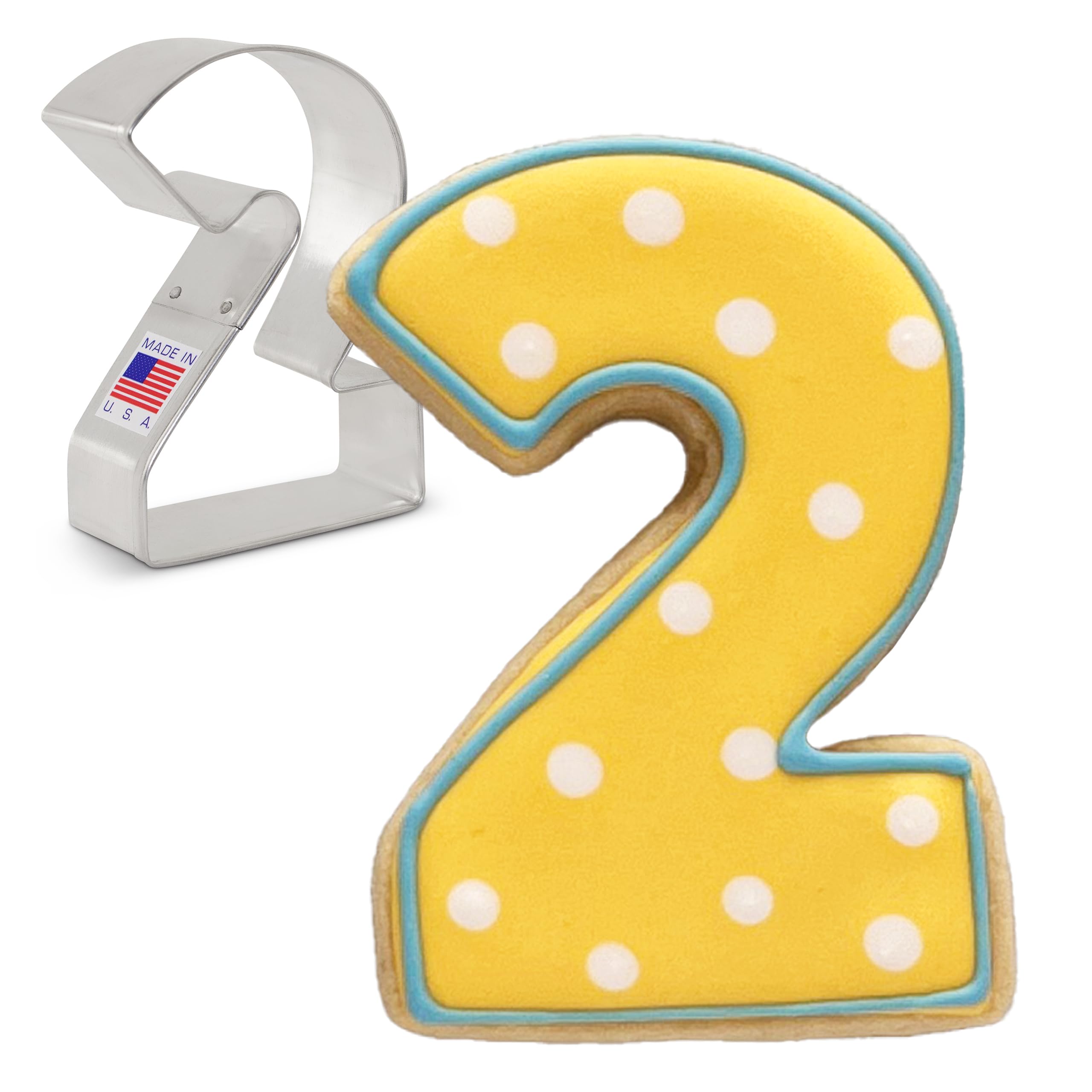 Number Two / #2 Cookie Cutter 8.3 cm, Made by Ann Clark