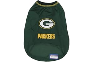 Zubaz NFL Team Pet T-Shirt for Dogs, Green Bay Packers, Large